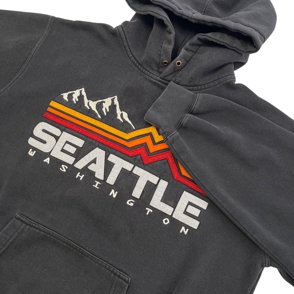 Seattle Washington '53 Faded Grunge Hoodie Sweatshirt, Seattle WA City Faded 500